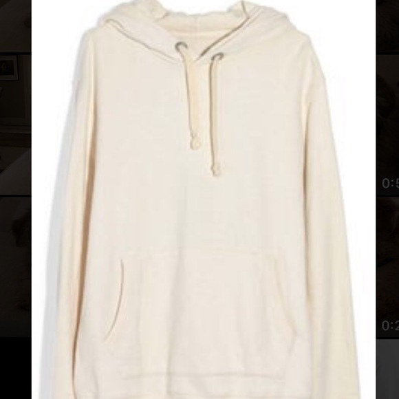 MADEWELL | Men’s hooded sweatshirt in white - Picture 2 of 5